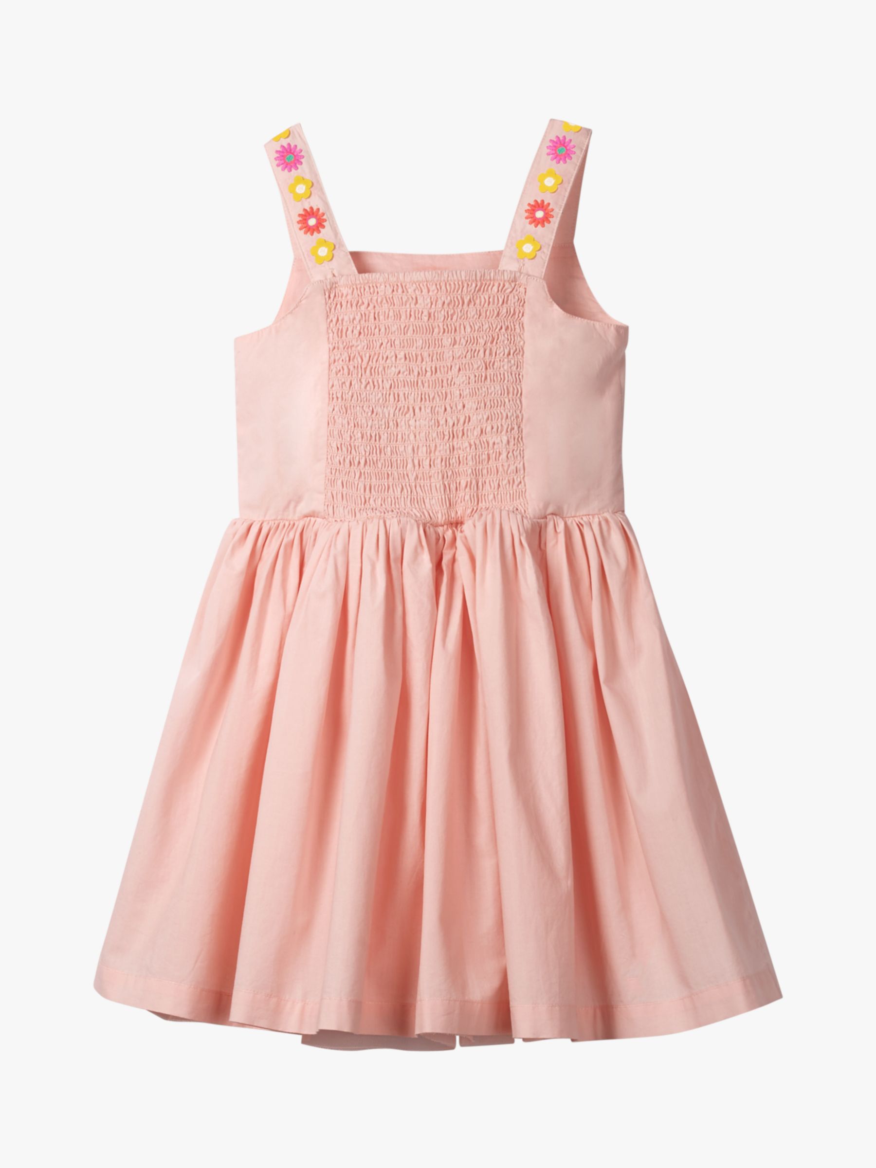 Mini Boden Girls' Embroidered Sun Dress, Boto Pink at John Lewis & Partners