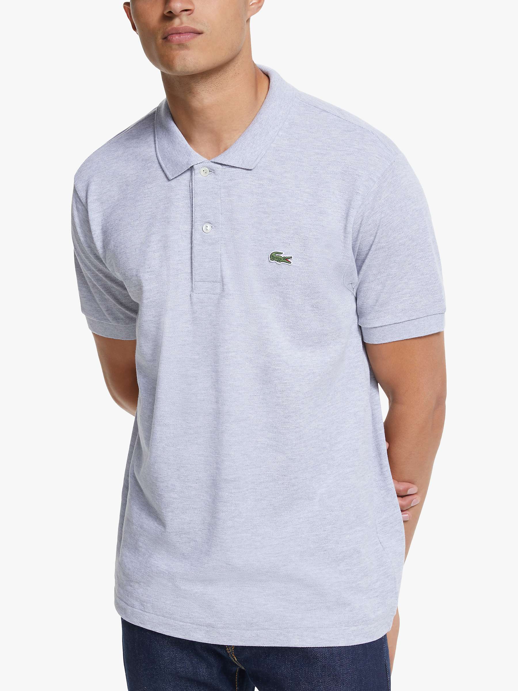 Lacoste Classic Fit Shirt, Silver at John Lewis & Partners