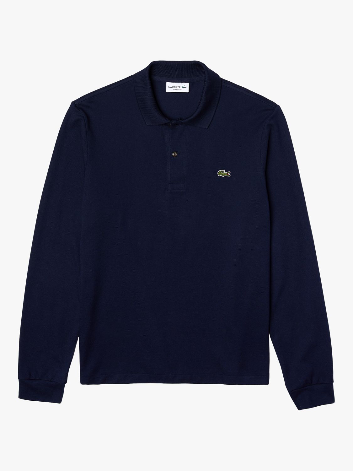 Lacoste L.13.12 Classic Regular Fit Long Sleeve Polo Shirt, 166 Navy Blue at John &