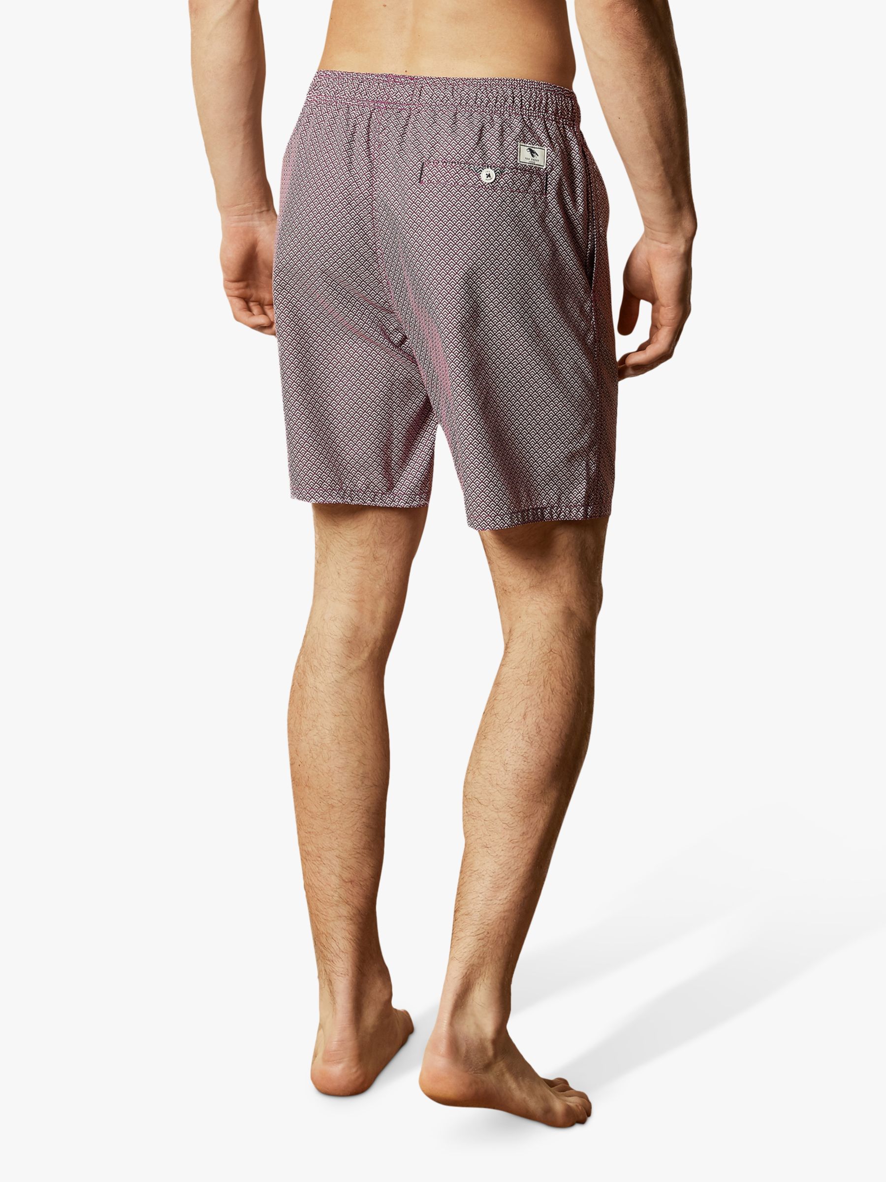 ted baker geo print swim shorts