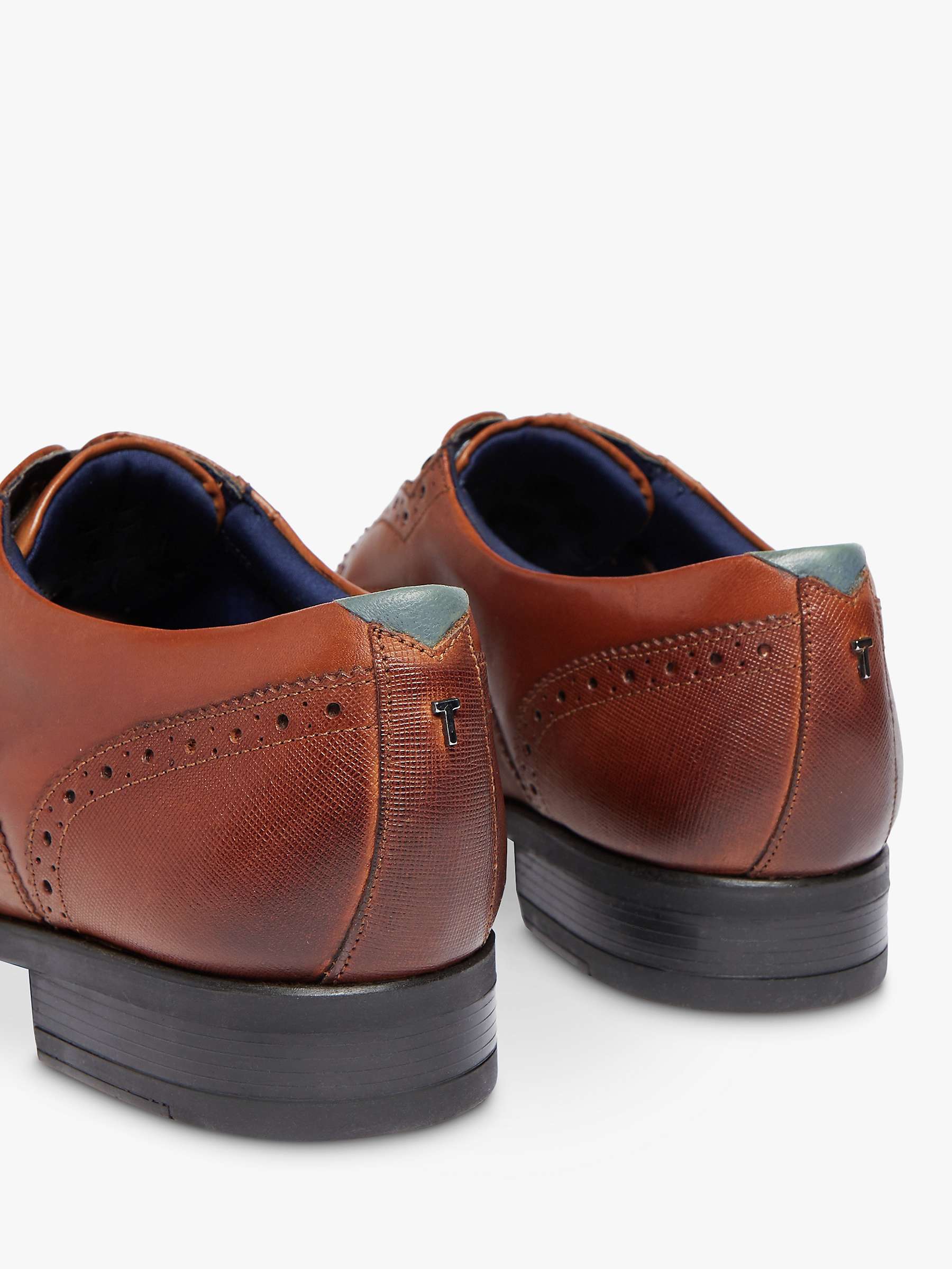 Buy Ted Baker Mittal Leather Brogues, Brown Tan Online at johnlewis.com