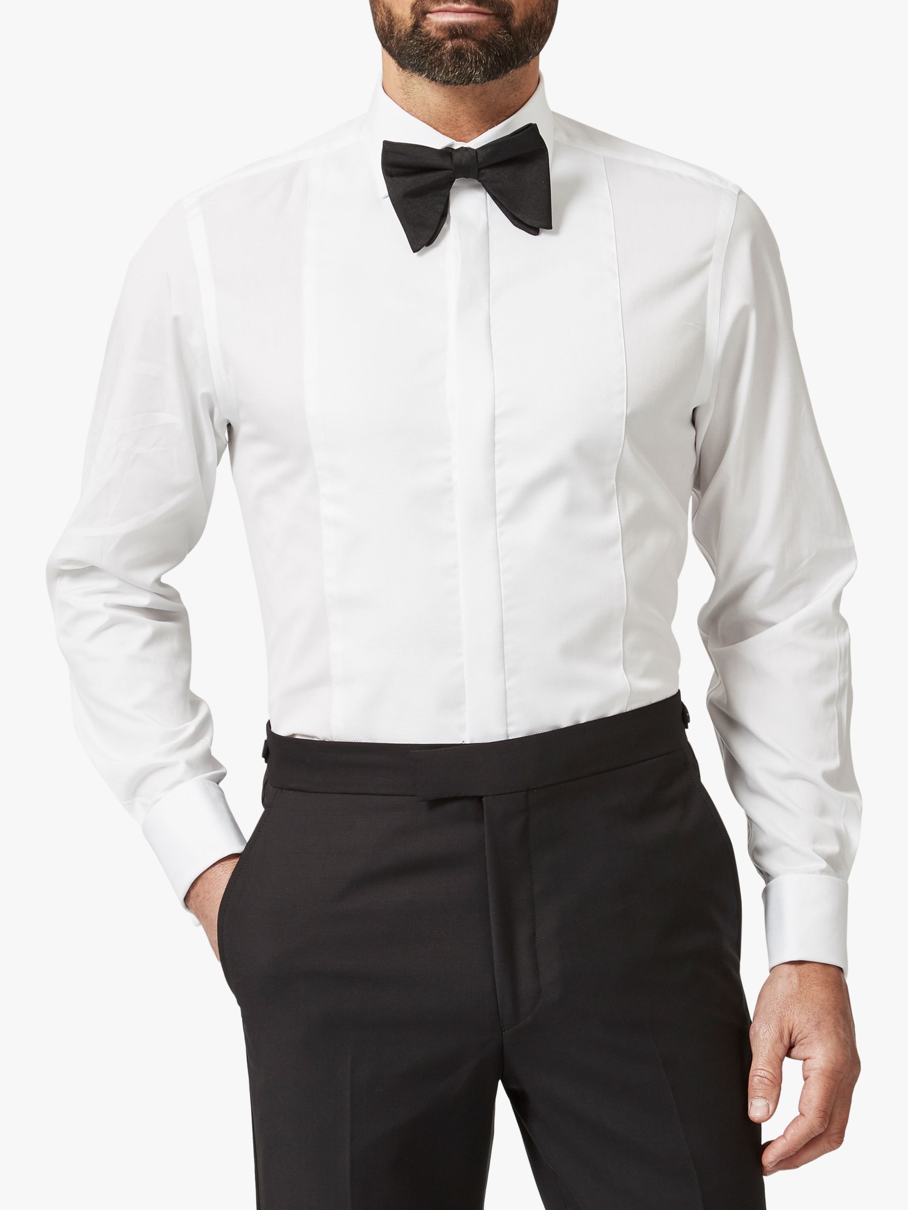 Chester by Chester Barrie Tailored Dress Shirt, White at John Lewis ...
