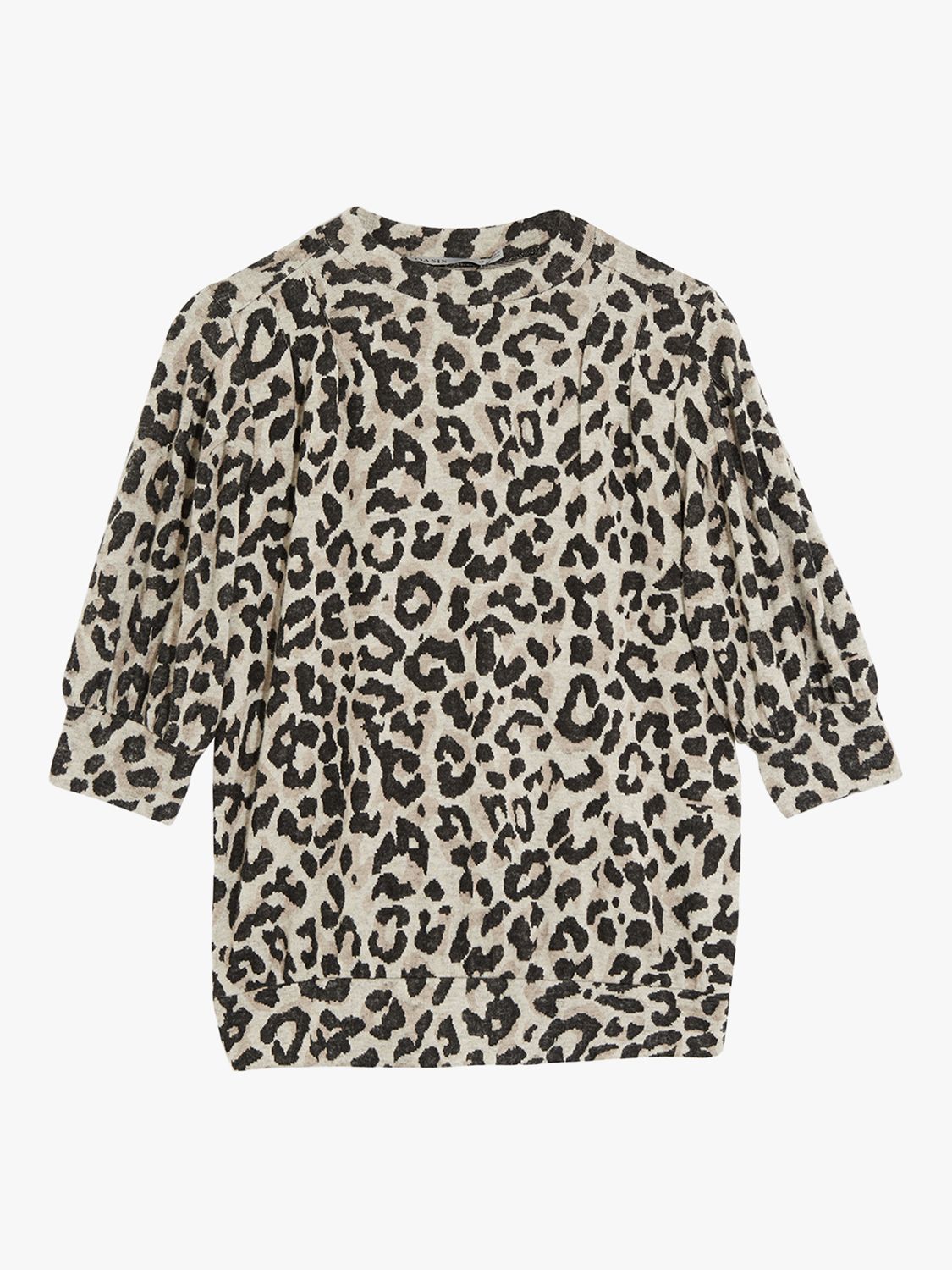 Oasis Leopard Cosy Sweater, Natural