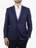 Richard James Mayfair speckled Flannel Wool Suit Jacket, Blue