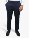 Richard James Mayfair Speckled Wool Slim Suit Trousers, Blue