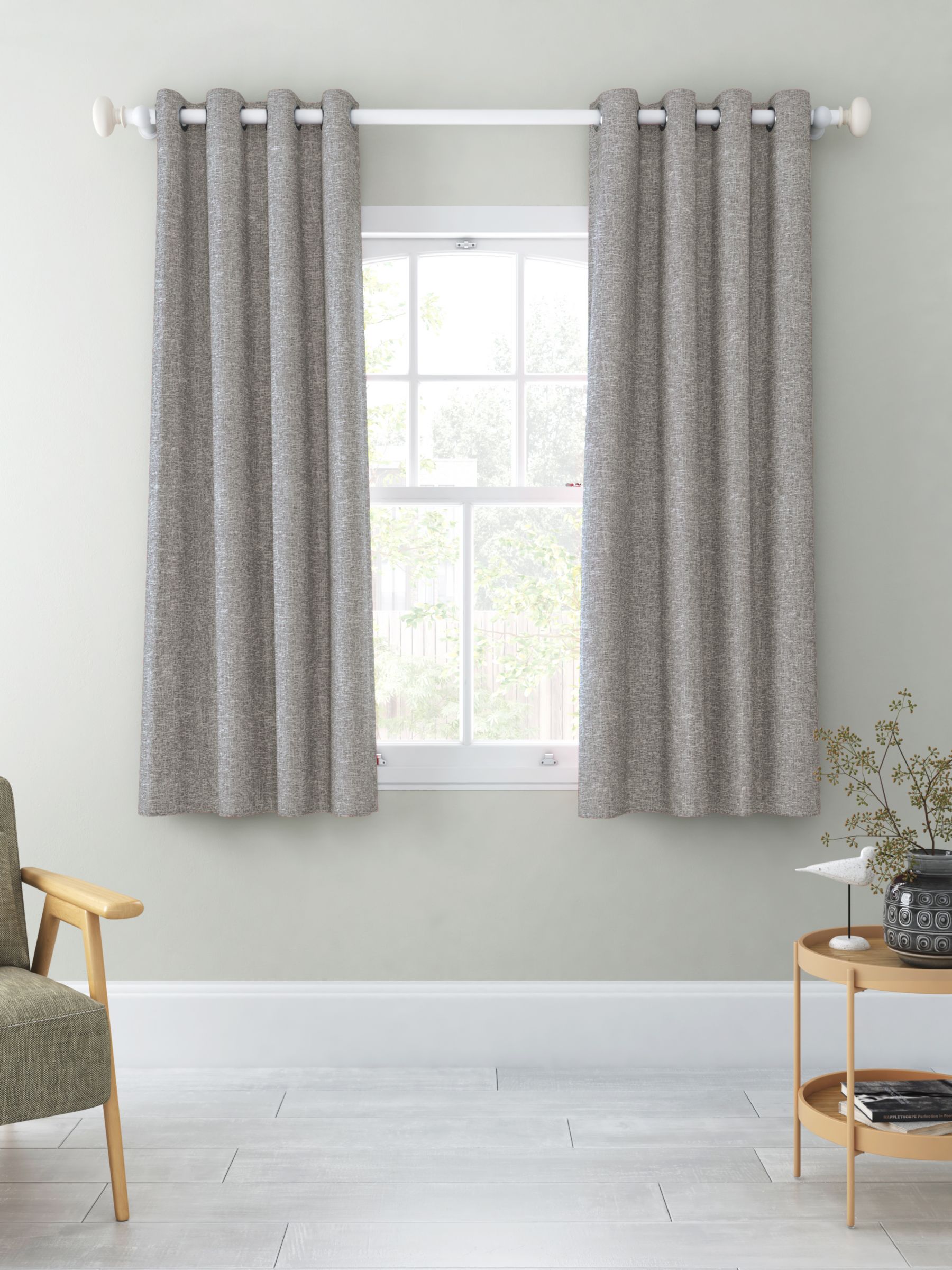 Stunning John Lewis Wallflower Slate Curtains Thermal Blackout Lined 2 Pr Avail 