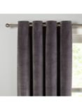 John Lewis Velvet Pair Lined Eyelet Curtains