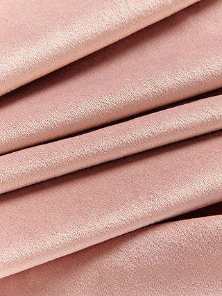John Lewis & Partners Velvet Pair Lined Eyelet Curtains, Pink, W228 x Drop 228cm