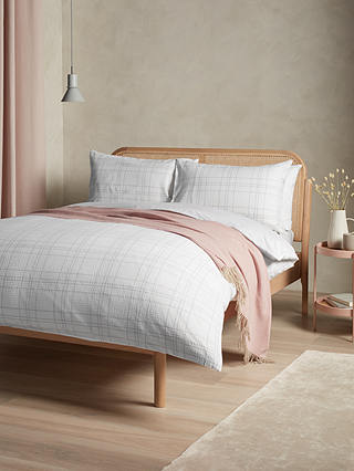 ANYDAY John Lewis & Partners Woven Stitch Check Duvet Cover Set