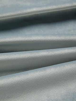 John Lewis & Partners Velvet Pair Lined Eyelet Curtains, Silver, W228 x Drop 182cm