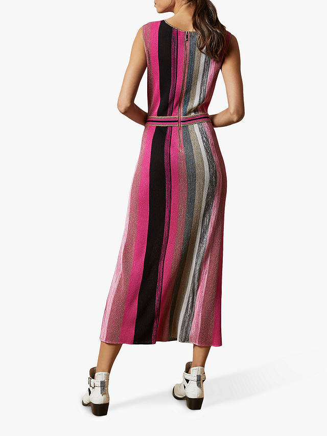 Ted Baker Sofinaa Knited Wrap Detail Dress, Bright Pink at John Lewis ...