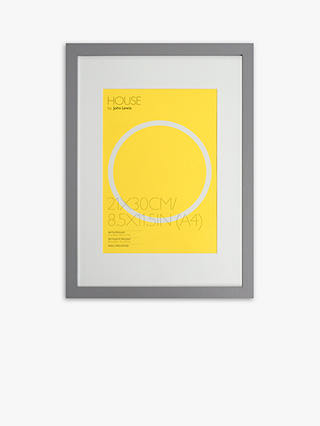 John Lewis & Partners Poster Frame & Mount, Grey, A2 (42 x 60cm)