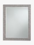 John Lewis Blanca Rectangular Wall Mirror, Grey