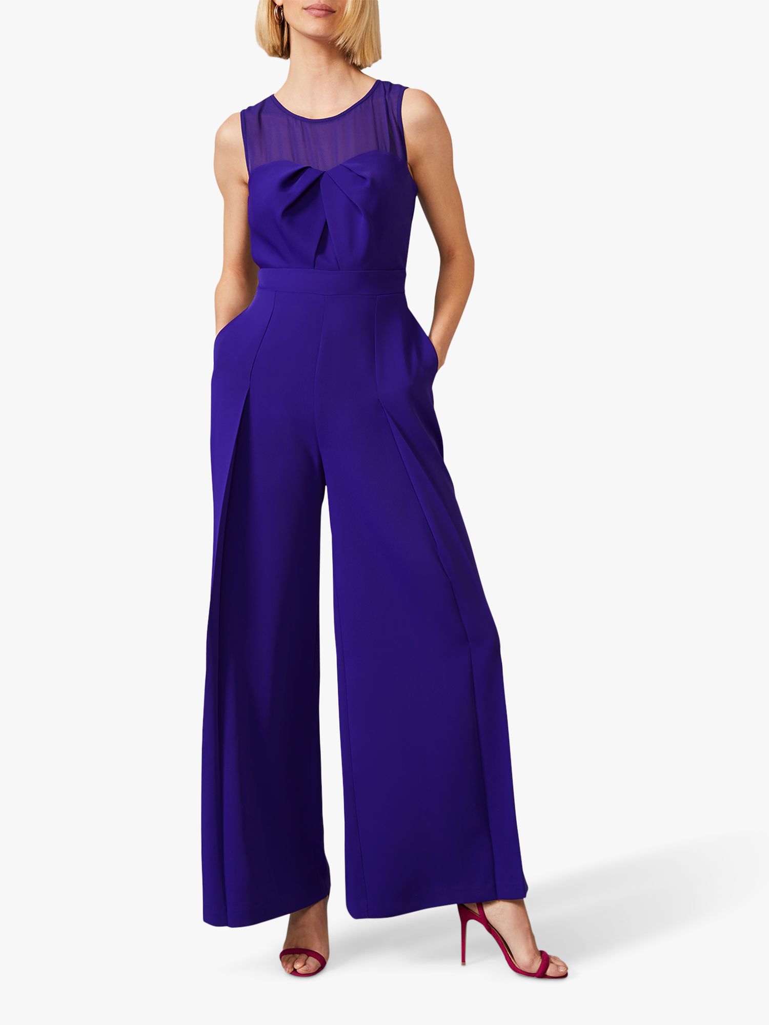 Phase Eight Jose Jumpsuit, Electric Blue at John Lewis & Partners