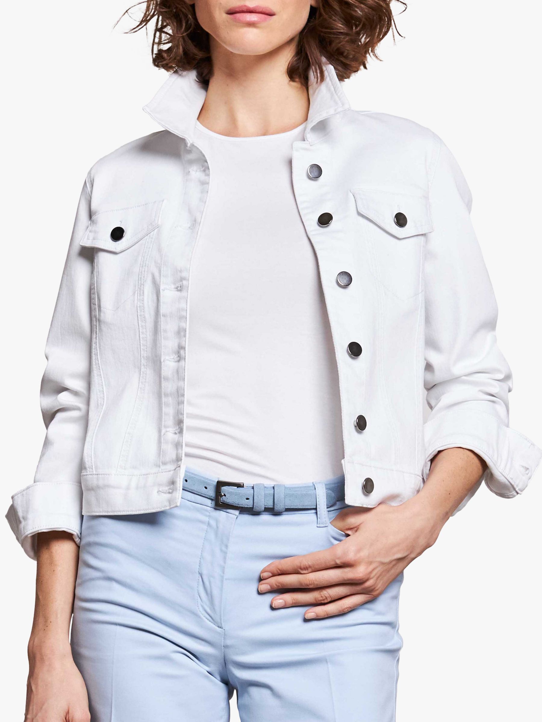 Pure Collection Denim Jacket, White