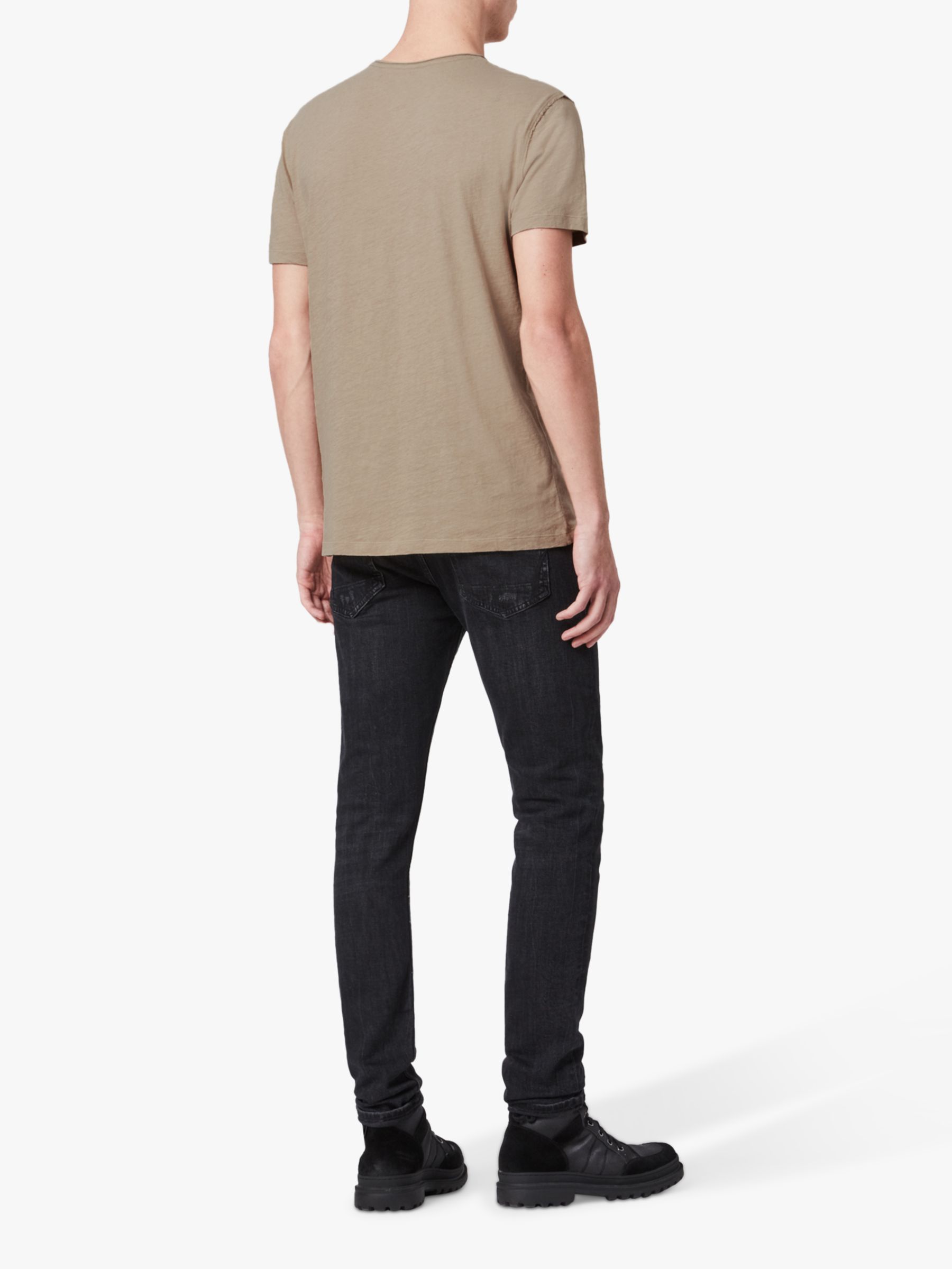 AllSaints Figure Crew T-Shirt, Sage Green