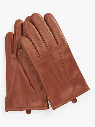 John Lewis Fleece Lined Leather Gloves