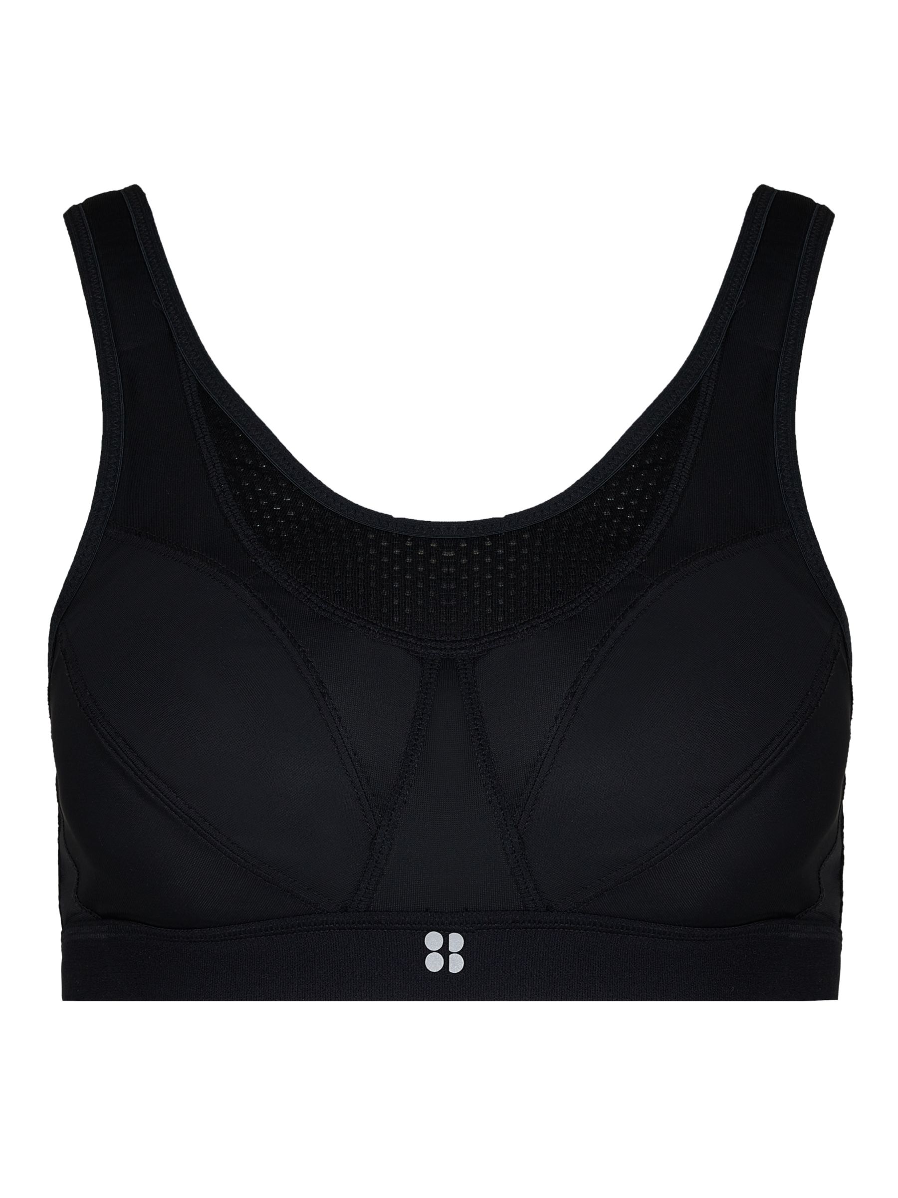 Sweaty Betty Ultra Run Sports Bra, Black at John Lewis & Partners