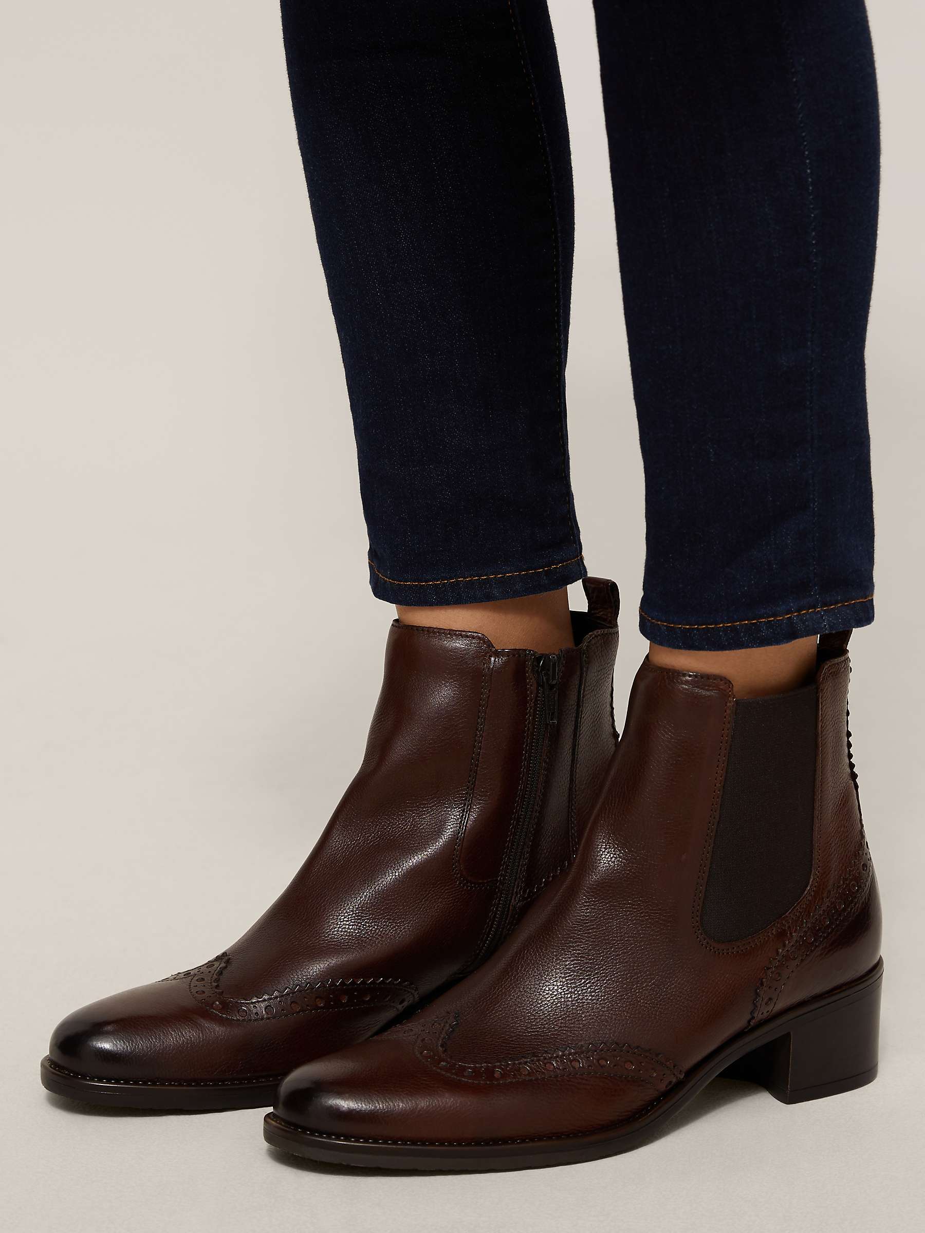 Buy John Lewis Odie Leather Ankle Boots Online at johnlewis.com