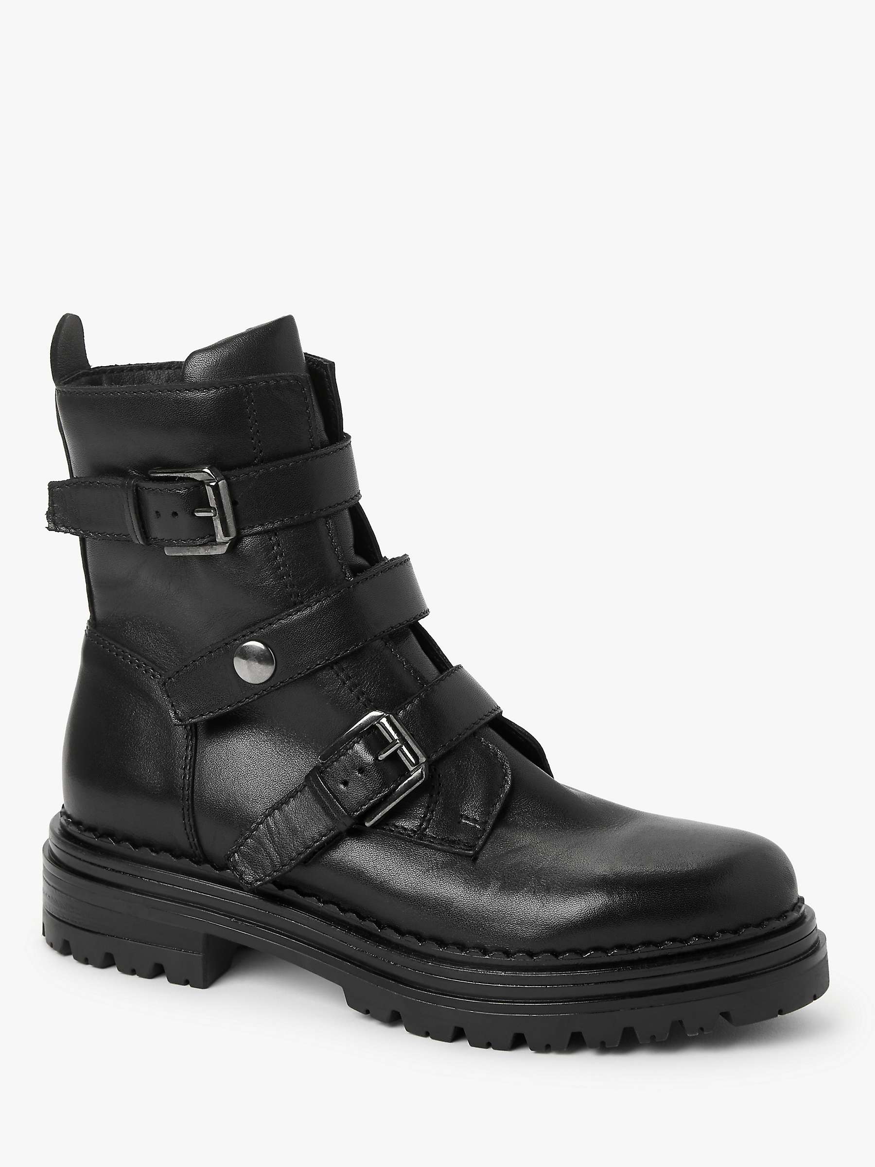 Buy AND/OR Quinn Leather Biker Boots Online at johnlewis.com