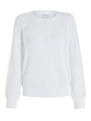 Club Monaco Open Stitch Sweatshirt, White