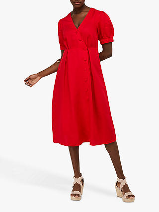 Monsoon Terra Tea Dress, Red