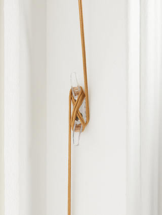 John Lewis & Partners Wood Venetian Blind, 50mm Slats, Oak, W60 x Drop 160cm