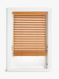 John Lewis & Partners Wood Venetian Blind, 35mm Slats, Oak