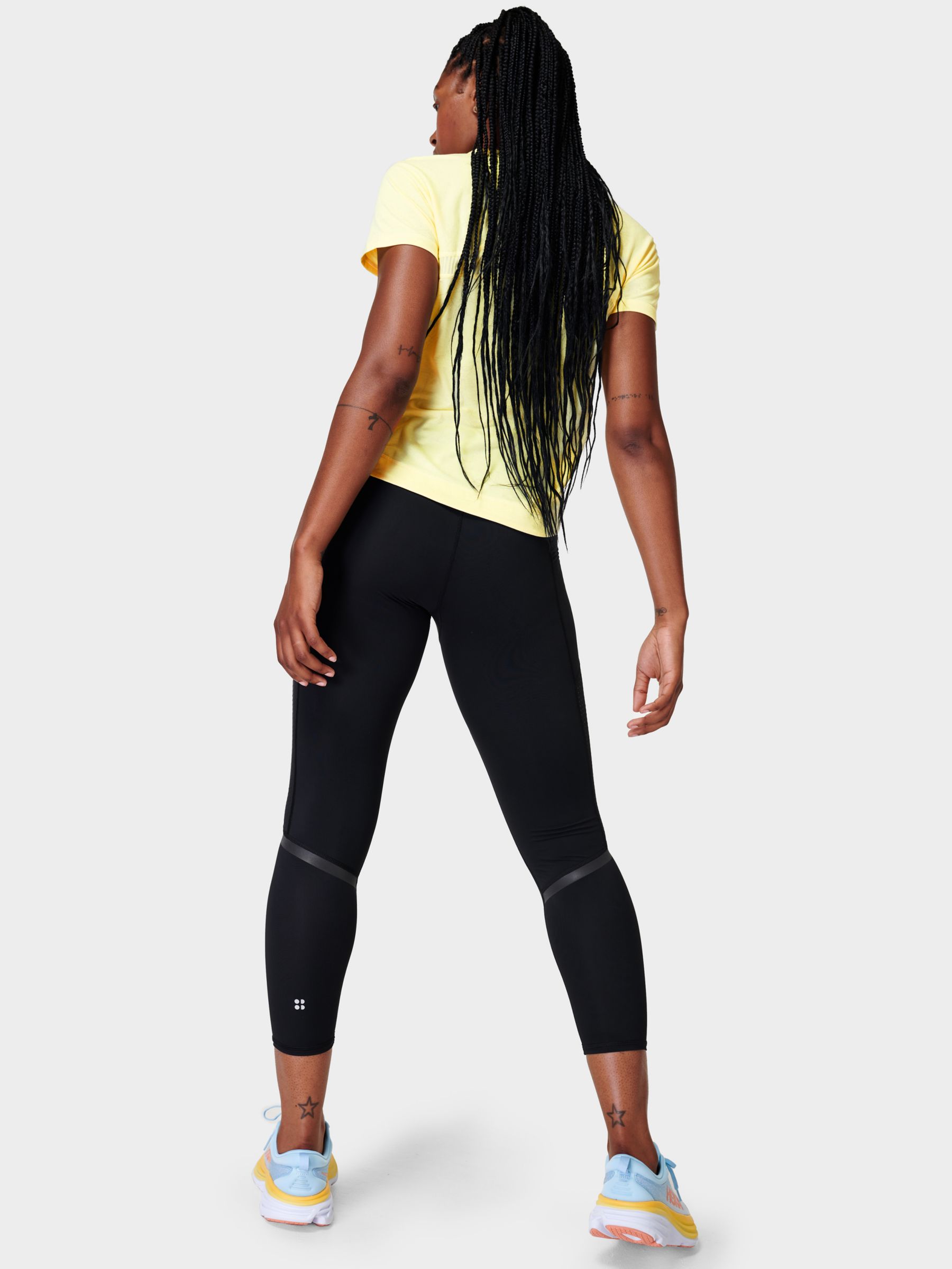 Sweaty Betty Zero Gravity 7/8 Running Leggings, Black at John Lewis ...