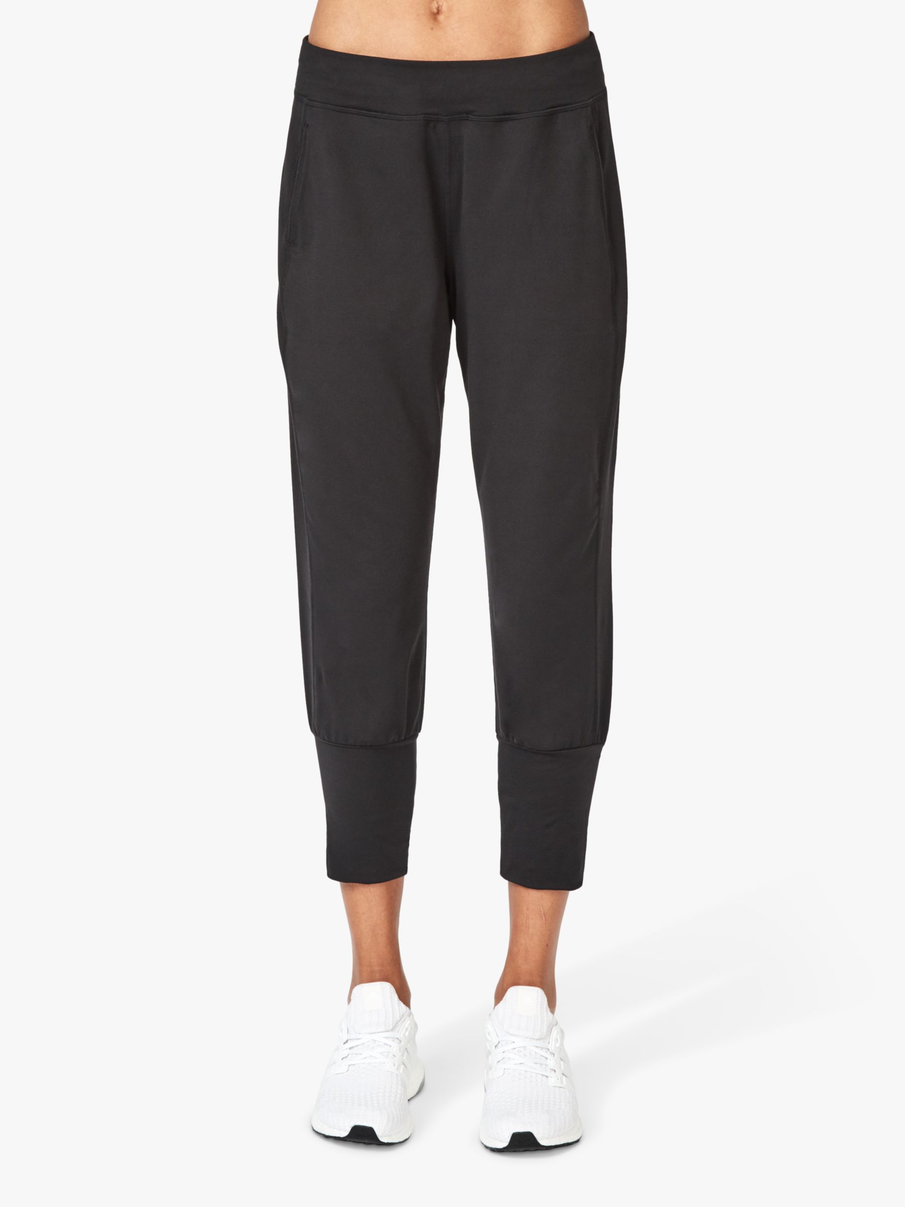 Sweaty Betty Gary Cropped Yoga Pants, Black at John Lewis & Partners