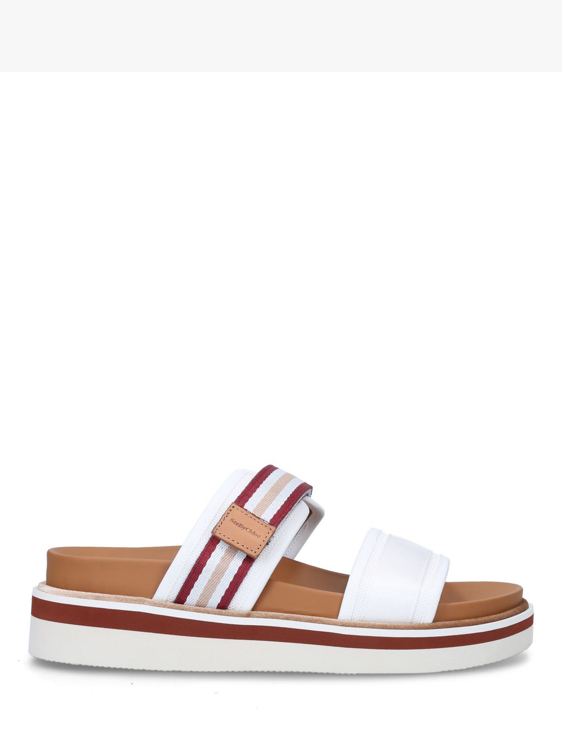 See By Chloé Molly Flatform Sandals White 