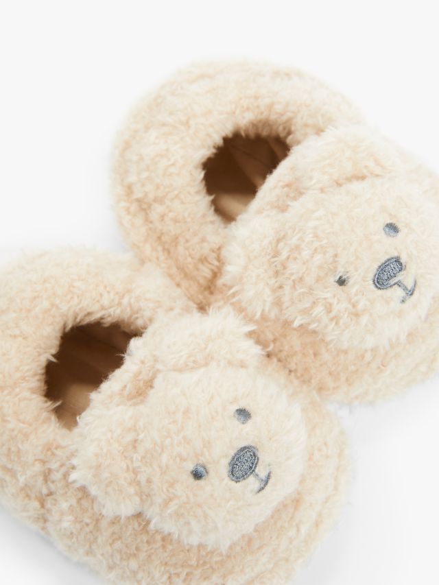 John Lewis Baby Bear Slippers Brown 6 12 months