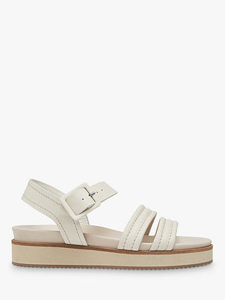 Whistles Koby Leather Contrast Stitch Sandals