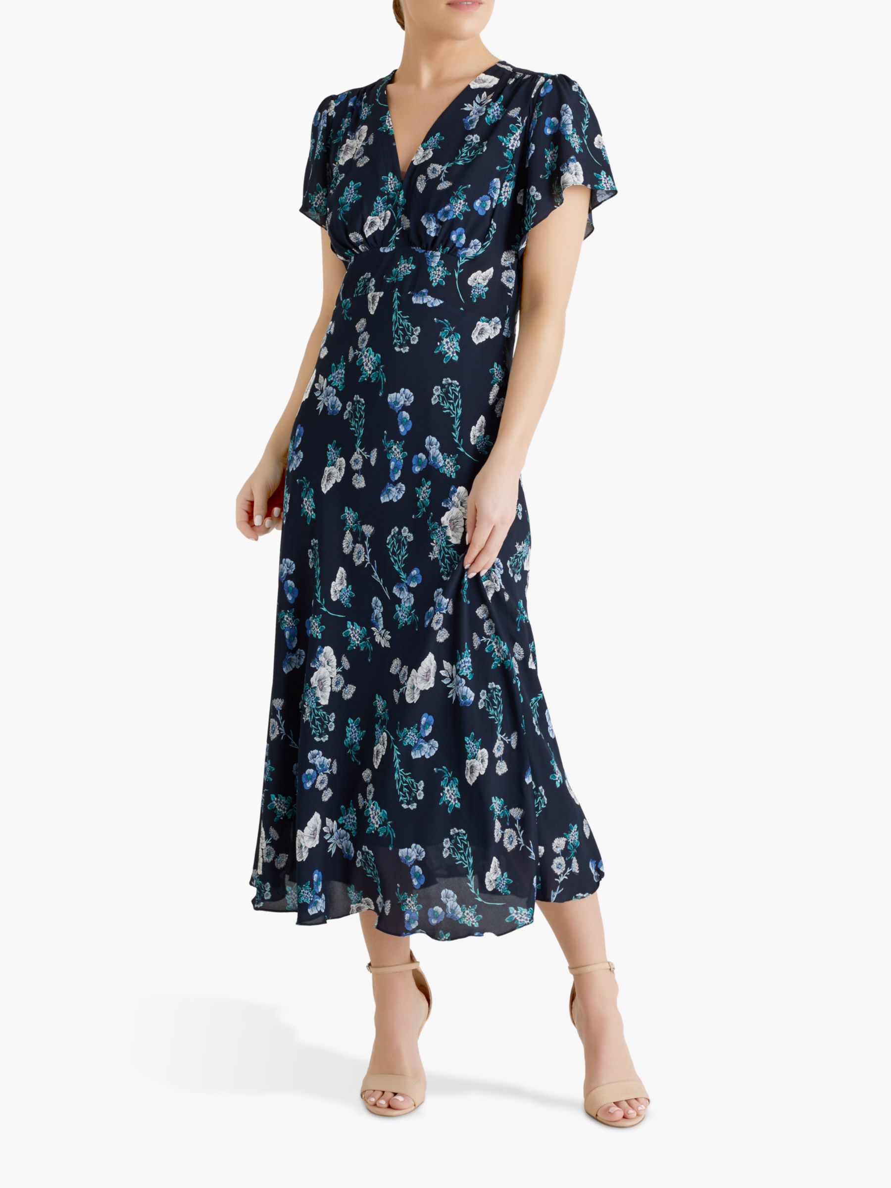 Fenn Wright Manson Petite Emilie Floral Print Maxi Dress, Poppy Print