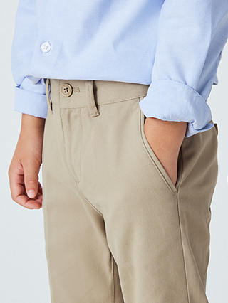 John Lewis Heirloom Collection Kids' Chino Trousers, Natural