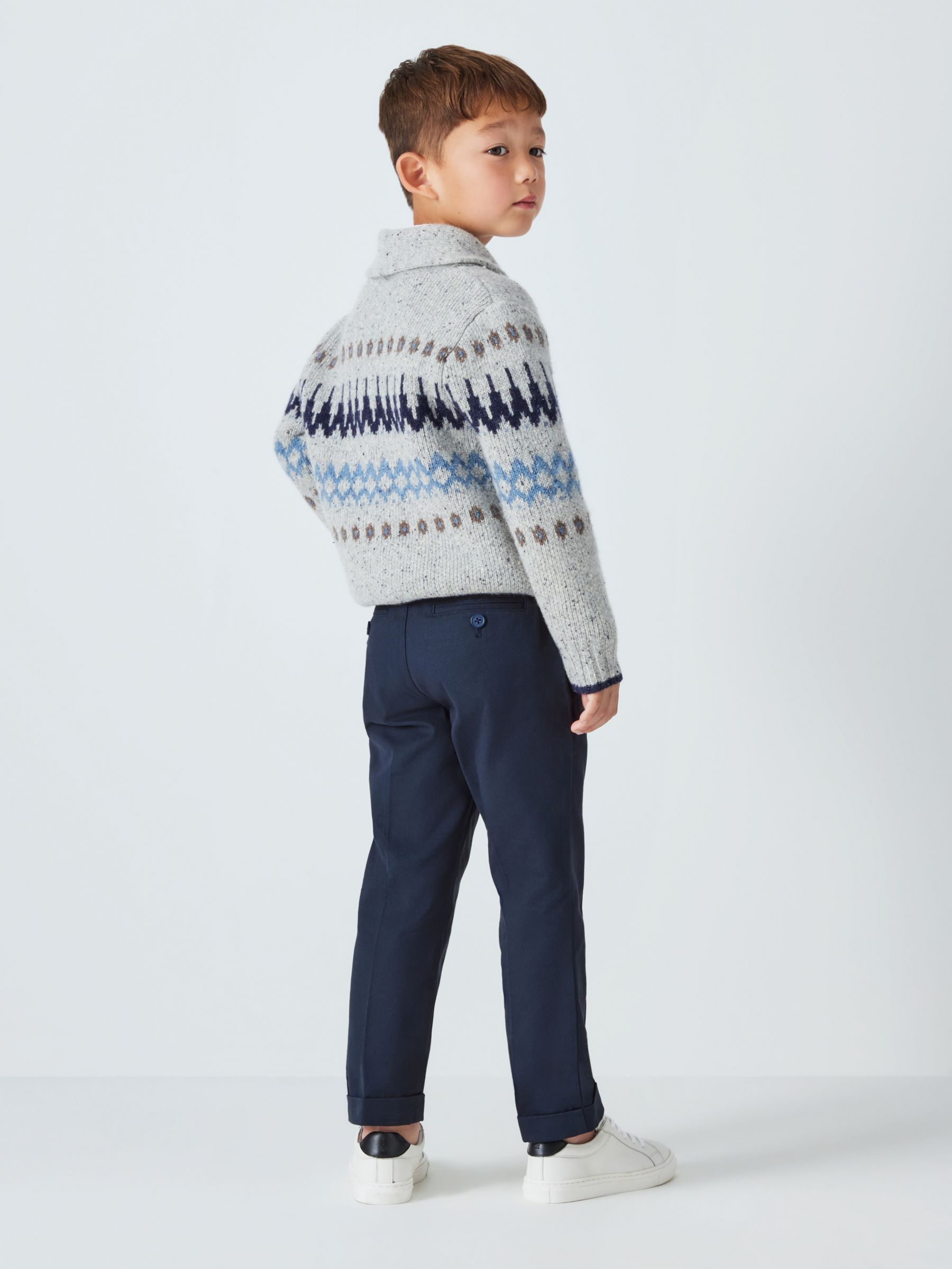John Lewis Heirloom Collection Kids' Chino Trousers, Navy, 2 years