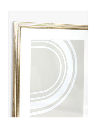 John Lewis & Partners Ribbed Poster Frame & Mount, Champagne, A2 (42 x 60cm)
