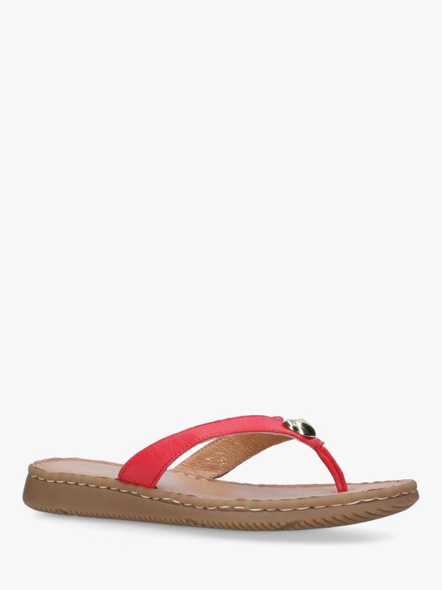 Carvela white hot sale flip flops