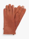 John Lewis & Partners Cashmere Lined Leather Double Stitch Row Gloves