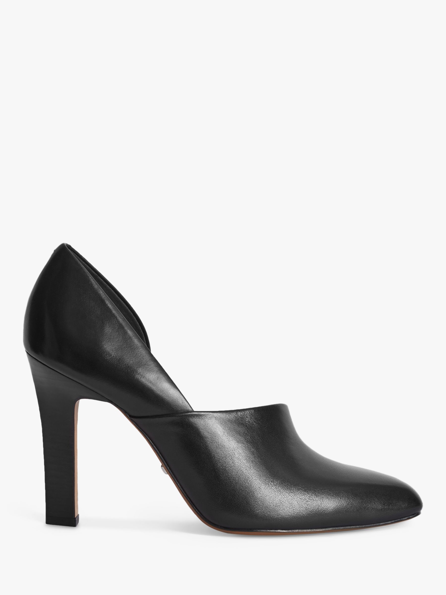 leather high heel pumps