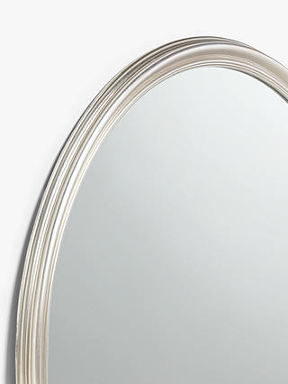 Ribbed Round Wall Mirror Silver, Round Wall Mirror Silver Frame