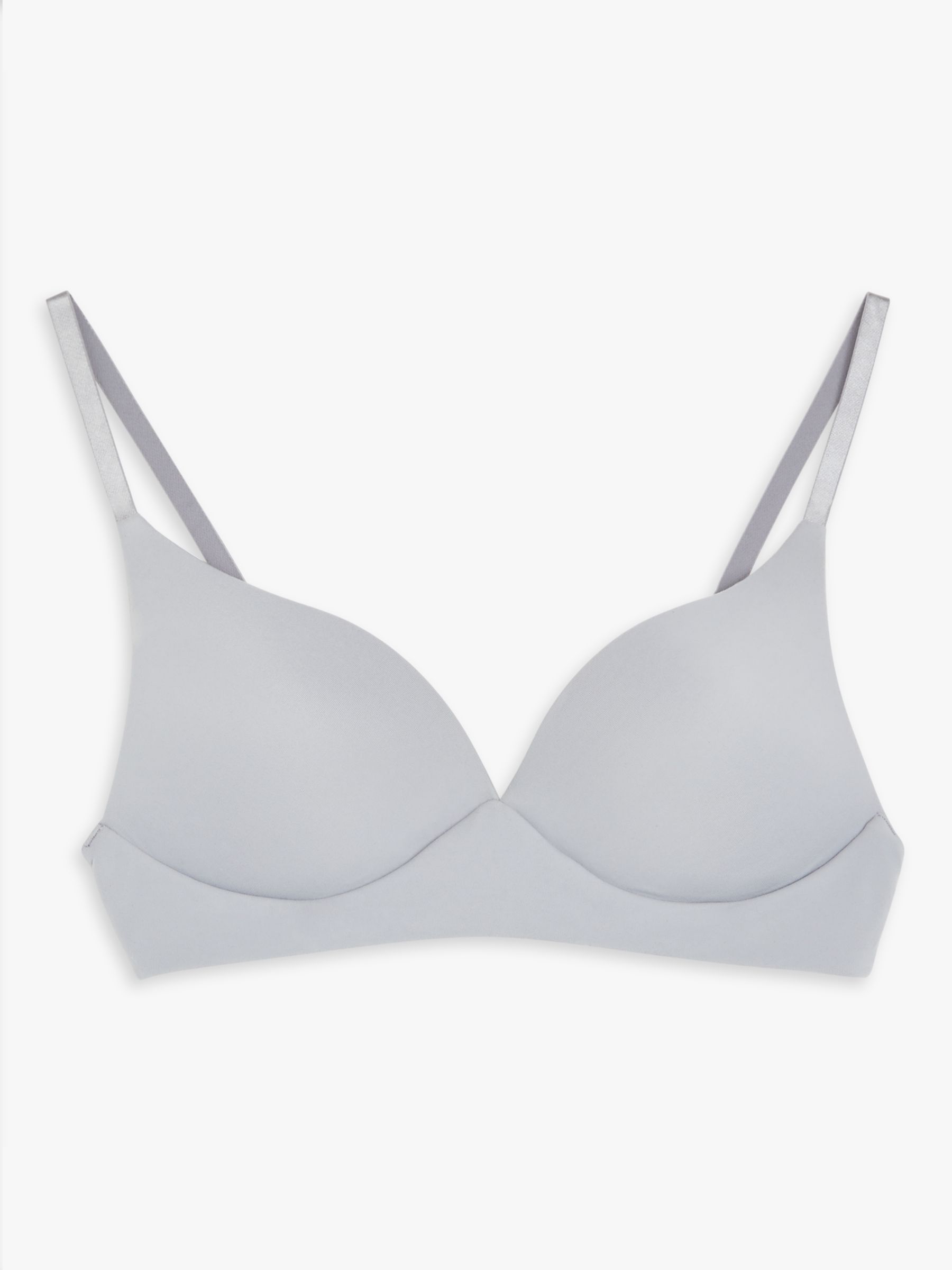 John Lewis ANYDAY Willow Non-Wired Bra, Grey at John Lewis & Partners