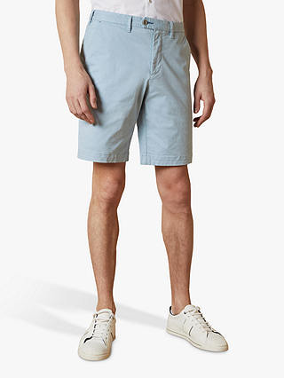 Ted Baker Buenose Cotton Chino Shorts, Light Blue