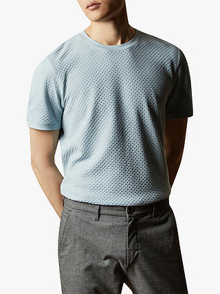 Ted Baker Caramel Textured Cotton T-Shirt