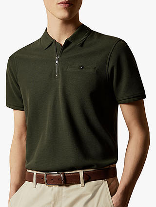 Ted Baker Dodgem Short Sleeve Zip Polo Shirt