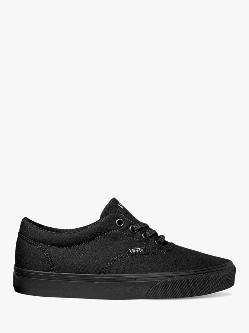 Vans Doheny Canvas Lace Up Trainers, Black at John Lewis & Partners