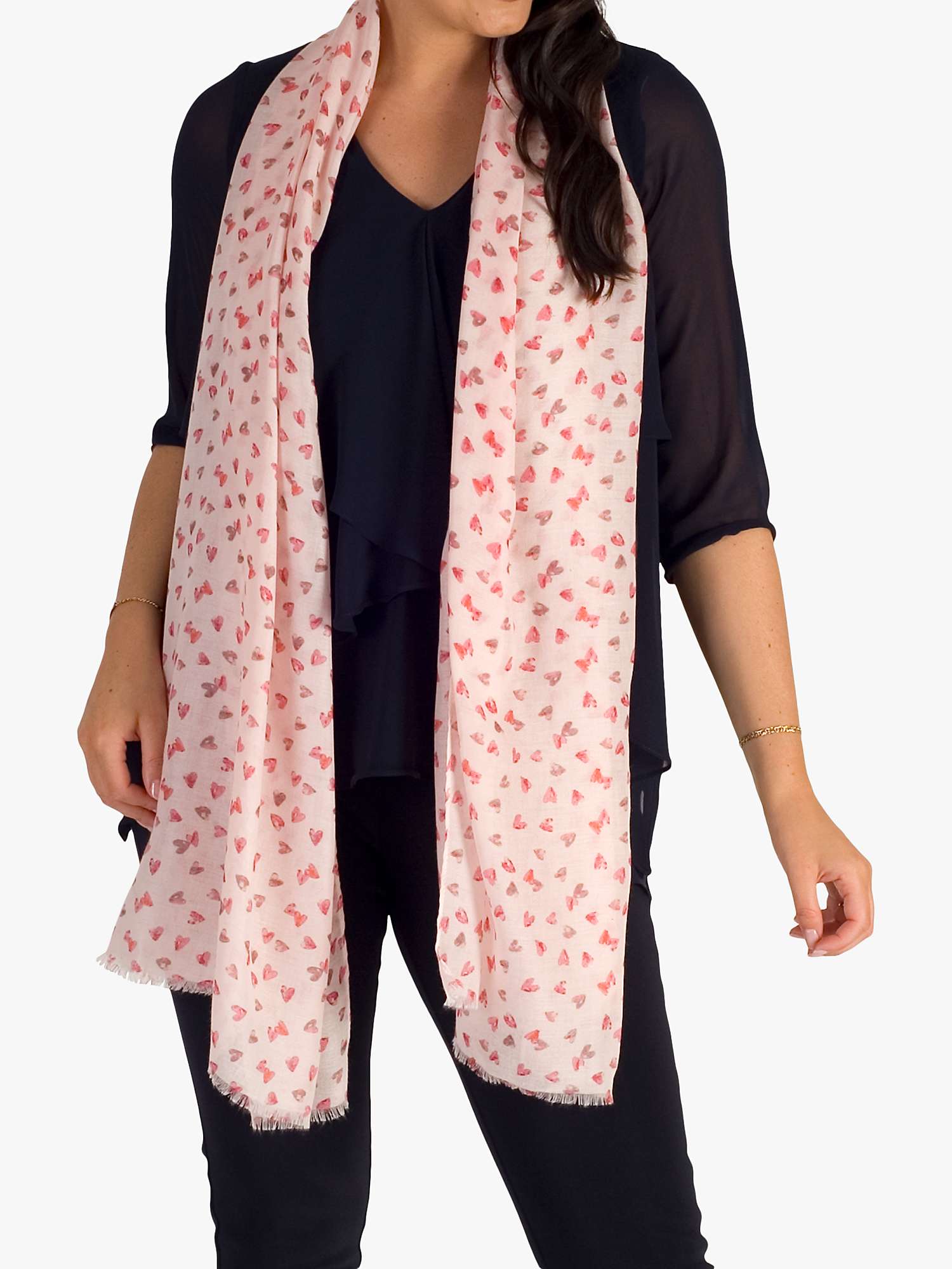 Buy chesca Heart Scarf, Blush Online at johnlewis.com