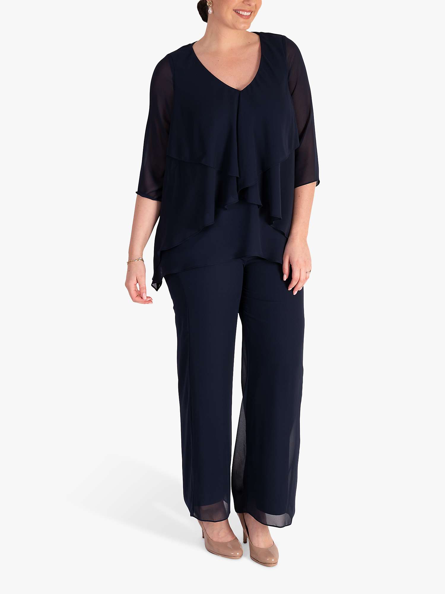 Buy chesca Fancy Layered V-Neck Top Online at johnlewis.com