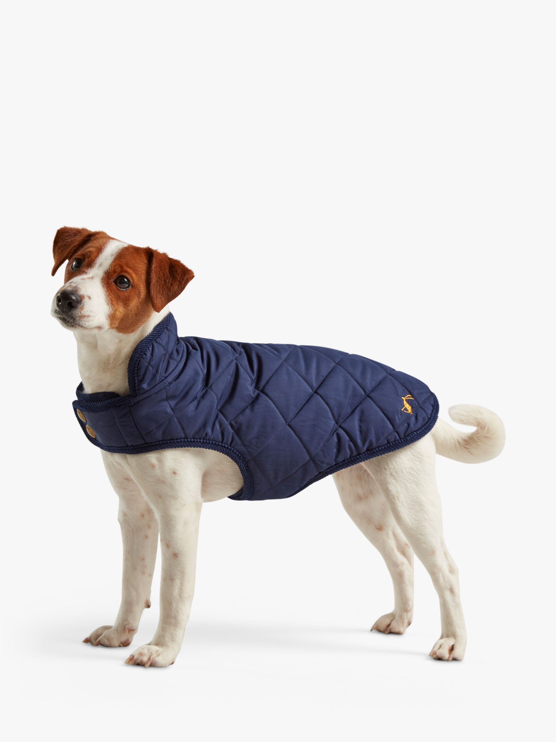 Joules Diamond Quilted Navy Dog Coat at 