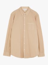 Warehouse Organic Cotton Long Sleeve Textured Shirt